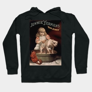 Vintage Girl bathing Dog Hoodie